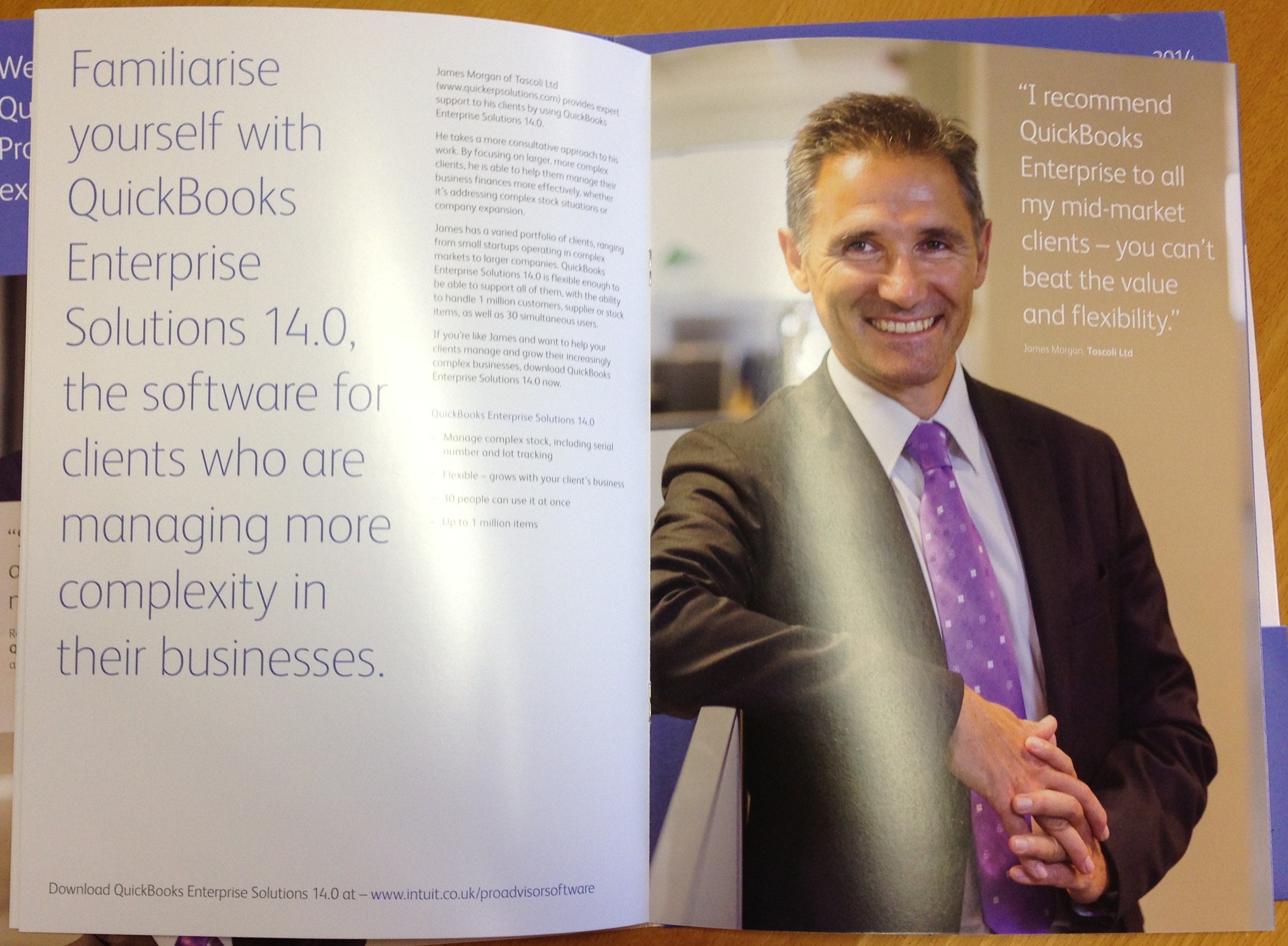 James Morgan, QuickBooks Enterprise Brochure